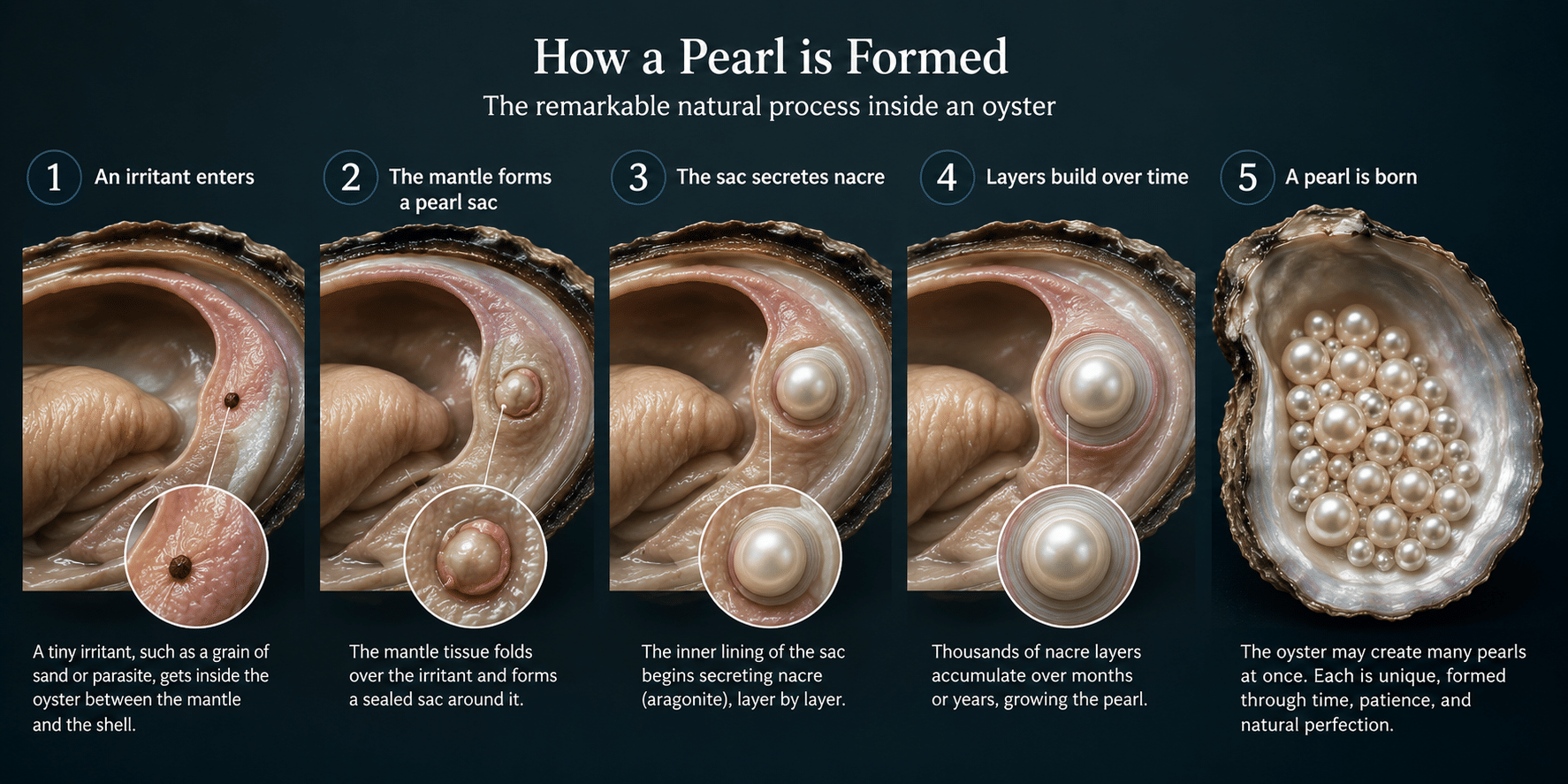 How Are Pearls Formed?